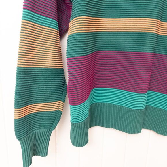 Nagnata Lucid Sweater Opal Rainbow Stripe Retro Knit Size XS - Picture 9 of 9